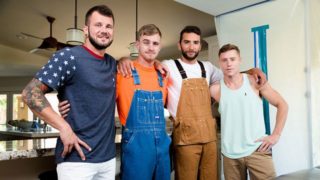 Construction site anal with Johnny Hill, Ryan Jordan, Justin Matthews, Brian Adams