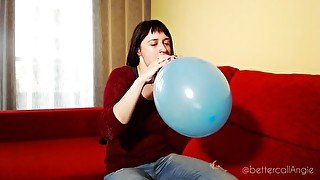 Ballooning! My first looner clip blowing up balloons until they pop in my..