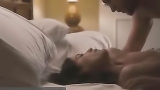 Sexy brunette undressed and passionately kissed and nailed by boyfriend.