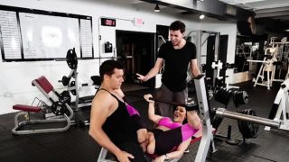 Huge tits gf cheating bf at the gym