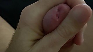 POV Close Up Cock Teasing Precum Play EXPLOSION