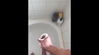 Quick cum in the shower