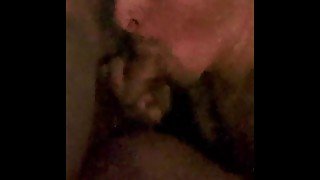 Amateur sucking cock