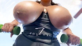 Chunky lady thrilling adult scene