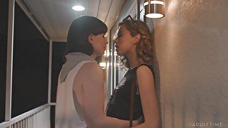 Seductive ladyboy Natalia mars is fucking curly blonde Haley Reed