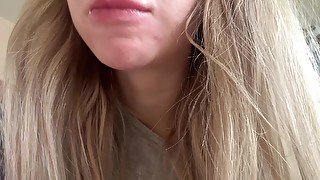 ASMR lips teeth food fetish