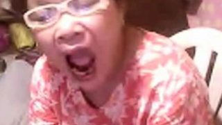 Asian granny Elizabeth 57 yr flashing 6 ( March 2014)