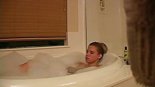 Nice passionate masturbation in the bathtub