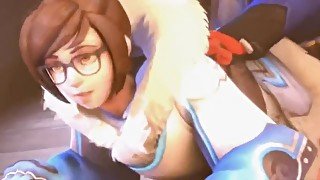 mei overwatch is penetrated hard VAGINA