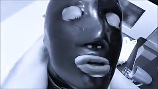 Rubber blowjob