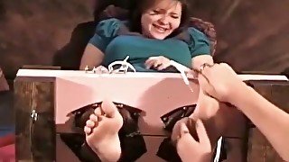 chuby ashley tickled nylons and bare soles