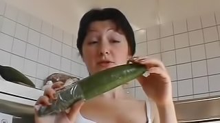 Amateur German girlfriend toys and sucks with cum in mouth