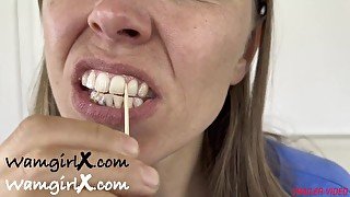 Do I have something in my teeth? (Eating Fetish, Toothpick Fetish)