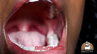 My deep mouth mouth exploration uvula fetish