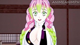 Mitsuri Kanjori Gets Fucked by Tanjiro Kamado Until Creampie - Demon Slayer Anime Hentai 3d