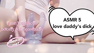 ASMR babygirl's been missing Daddy her pussy is WET! call me - t.me/hentaicoo