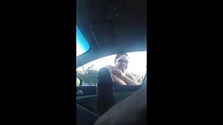 She loves to watch jack off in car (bit longer version)