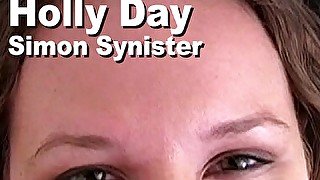 Holly Day & Simon Synister strips sucks facial