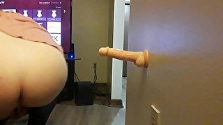 Sissy blowjob practice