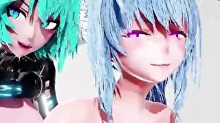 Futa Futanari Anal Gangbang Huge Cumshots 3D Hentai