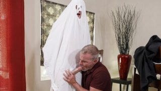 Horny GILF Sucks Ghost Stepgrandsons Cock