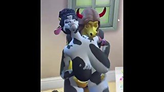 Sims 4 Furry XXX : Lou ❤️ CoCo Yumi ❤️ Lil’ Moo Moo Milk