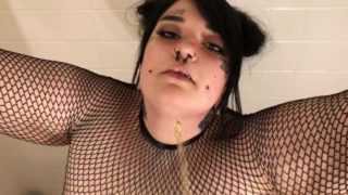 Goth E-Girl Gets Three Golden Showers