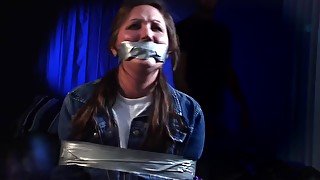 Denim Jacket Wraparound Tape Gagged