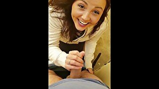 CoyWilder-Stranger Blowjob in a public park bathroom.