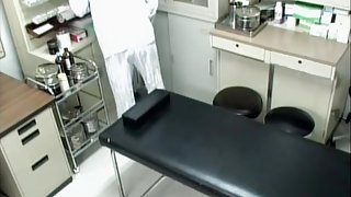 Demented guy fucks a hot Jap nurse in voyeur medical video