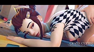 Animation Brigitte sweet Anal in the Sunny Spring Day [Grand Cupido] ( Overwatch )