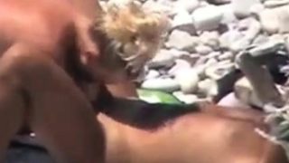 Voyeur on public beach sex