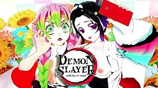 MITSURI AND SHINOBU SHOW YOU A GOOD TIME - DEMON SLAYER HENTAI 3D + POV (EXLUSIVE PATREON)