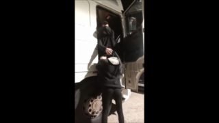 Real amateur wife public blowjob stranger truck driver