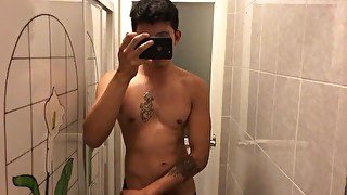 Bathroom night amateur