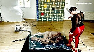 Dominatrix Mistress April - Vacumized and sealed slave = fm aio trailer