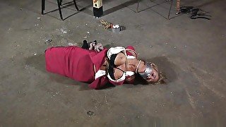 hogtied wrap tape gagged