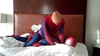 spiderman humped by stocking faced spiderman