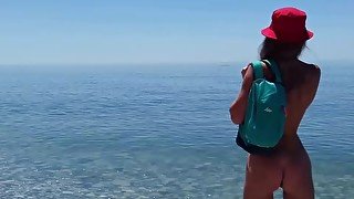 Tourist sex adventure by Sasha Bikeyeva: Masturbation, Pissing, Blowjob