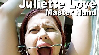 Juliette Love & Master Hand bound gagged groped fingered