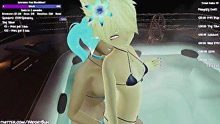 Things Turn Steamy in Trans Vtuber's VRchat Hot Tub Stream