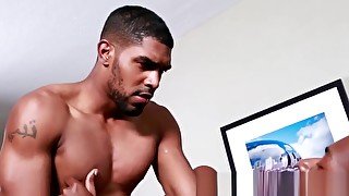 Ripped ebony guy anal fucked after sixtynine