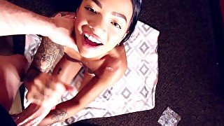 Skinny Asian teen gave me an amazing handjob