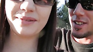 Outdoor couplesex in the park/Brandy. Part 4