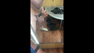 Almost caught masturbating in Walmart fitting room