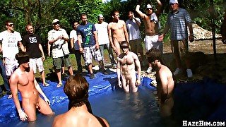 Pool party with hardcore oral and skinny dipping