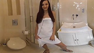 Shrima Malati in She Starts Her Morning by Cumming in the Shower - VRpussyVision