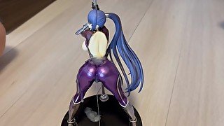 巨乳対魔人フィギュアへの射精ぶっかけ bukkake anime figure japanese masturbation