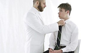 MissionaryBoyz - Young Missionary Boy Gives A Priest A Cum Facial