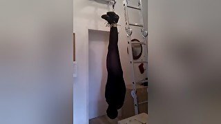 Suspension Bondage In Pantyhose